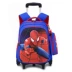 Học sinh Cặp Đi Học Cậu Bé Spiderman Trẻ Em Tow Box Có Thể Tháo Rời 1-3-5 Lớp 2 Ba Lô Ba Lô balo kéo cho bé lớp 1 Túi bé / Ba lô / Hành lý