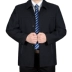 Áo khoác nam nút trung niên thả lỏng mùa xuân và mùa thu kinh doanh bình thường áo khoác bố