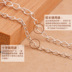 S925 sterling bạc phụ kiện thủ công tự làm chuỗi chéo mở rộng chuỗi vòng đeo tay phụ kiện vòng cổ vật liệu bán thành phẩm chuỗi - Vòng đeo tay Clasp thạch anh tóc xanh Vòng đeo tay Clasp