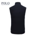 Hoa Kỳ Paul Polo Mùa Xuân và Mùa Thu Người Đàn Ông Mới của Vest Vest Mỏng Đứng Cổ Áo Knit Slim Casual Vest áo khoác len nam trung niên Dệt kim Vest