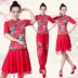 Vũ điệu Quảng trường Yunshang (Năm Trung Quốc may mắn) với trang phục khiêu vũ tương tự Quần áo biểu diễn múa quốc gia mùa xuân và mùa thu - Khiêu vũ / Thể dục nhịp điệu / Thể dục dụng cụ Khiêu vũ / Thể dục nhịp điệu / Thể dục dụng cụ
