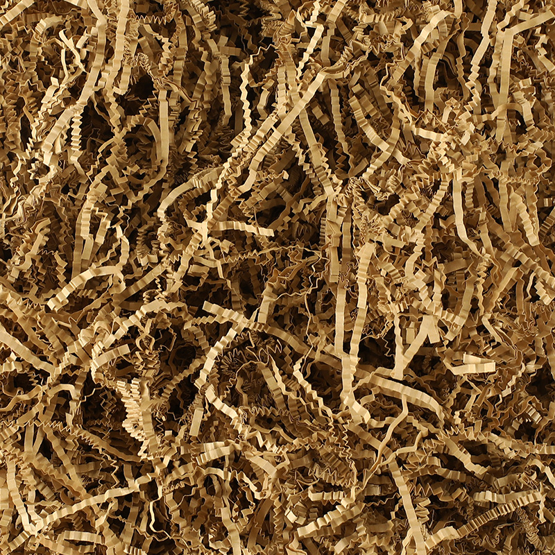 Khaki Pleated Paper FilamentGift box ornament ceremony Item box Lafite Fillings Shredded paper Silk strip Crumbs Wadding originality Bedding grass decorate Material Science