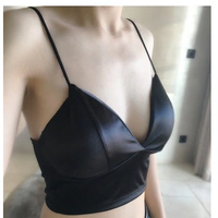 Châu âu và Hoa Kỳ mô hình vụ nổ áo ngực sâu V phần dài sexy bọc ngực dây đai mỏng ống top sexy vẻ đẹp trở lại cô gái áo ngực