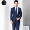 Bộ đồ vest nam phiên bản Hàn Quốc của bộ đồ kinh doanh tự tu phù hợp với bộ đồ nam chuyên nghiệp áo khoác chú rể chú rể - Suit phù hợp bộ vest nam