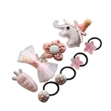 Ограниченная подарочная коробка, велосипедные ювелирные украшения цветочные плюшевые волосы, кошки, собаки и собаки, резиновые полосы Брэйд Маленькие Круги волос