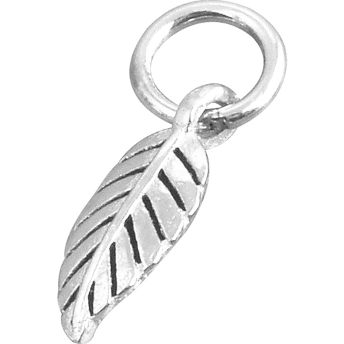 925纯银配件手工diy编织泰银树叶挂件红绳手链脚链串珠银饰材料