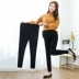 200 kg cộng với phân XL Quần bà bầu quần legging mùa đông cộng với quần nhung bà bầu cao eo quần nâng bụng mặc