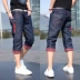 Mùa hè quần short sinh viên nam bảy-và-một-nửa quần thể thao thanh niên và giải trí 7 điểm jeans lỏng lẻo năm quần quần sịp 3/4 Jeans