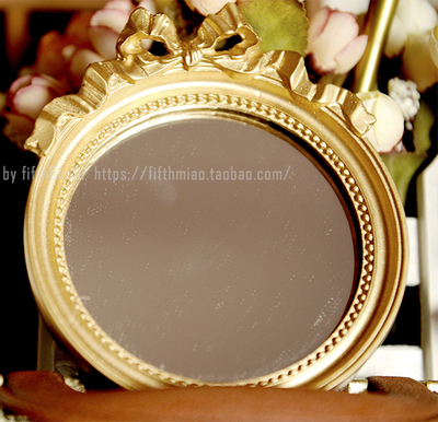 taobao agent 17sd Uncle Girl 3 points, 4 minutes, 6 points, BJD, use a retro golden round mirror to decorate the camera props
