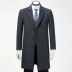 Cao cấp của nam giới cashmere coat phù hợp với cổ áo Người Anh len áo khoác áo gió phần dài nam áo khoác kinh doanh daddy
