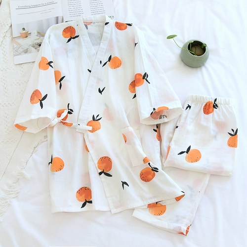Пижама, хлопковый марлевый осенний комплект для принцессы