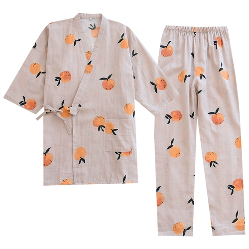 Пижама, хлопковый марлевый осенний комплект для принцессы