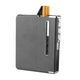 Портсигар, портативная переносная металлическая ультратонкая креативная зажигалка с зарядкой