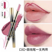 Lip liner nữ hook line không thấm nước kéo dài đích thực hàng nội địa giá rẻ thiểu số son môi đôi đầu móc môi bút dễ tô màu - Bút chì môi / môi lót