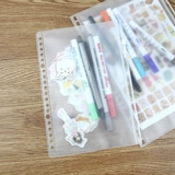 Сумка для хранения, карманный блокнот, прозрачный аксессуар, папка с молнией, 4A, отрывной лист, 5A, 7A