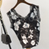 Áo sơ mi chiffon nữ không tay 2018 mùa hè mới han fan hâm mộ mỏng mỏng ren áo sơ mi hoa vest khí nhỏ áo sơ mi mẫu áo sơ mi nữ đẹp Áo sơ mi chiffon ren