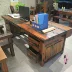 Tàu cũ bàn gỗ rắn bàn văn phòng bàn viết bàn máy tính bàn ghế kết hợp tàu gỗ nội thất - Nội thất văn phòng