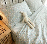 Nhỏ tươi hoa mục vụ gió cotton bốn mảnh Bắc Âu cotton văn học rừng mùa xuân và mùa hè mới linen quilt cover chăn ga gối đẹp