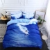 3D ba chiều màu xanh lá cây bốn mảnh da cotton bộ đồ giường gấu trúc phiên bản lớn của cỏ động vật tấm chăn - Bộ đồ giường bốn mảnh