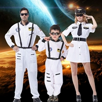 Детский костюм для взрослых для мальчиков и девочек, одежда, аэрокосмический космический космонавт, косплей