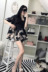 2018 mới thời trang hoang dã in ngắn tay blazer + yếm trong + cao eo quần short ba mảnh phù hợp với áo kiểu nữ cao cấp Bộ đồ
