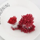 Матт цвета 1,5 мм мини -цветочный сердце ручной работы ручной работы шелковая сеть цветочной розовой ядро ​​цветочное искусство материалы материалы материалы