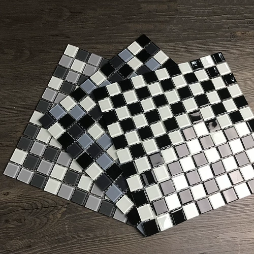 Хрустальная стеклянная мозаика Фоновая стена Красный Оранжевый, Желтый, Желтый, Черный цвет кухня