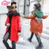Áo khoác len nữ mùa thu đông 2018 phiên bản Hàn Quốc mới của công chúa nước ngoài trẻ em mùa đông quần áo nữ lớn trẻ em áo len Áo khoác