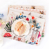 Phim hoạt hình thỏ pocket creative bảng pad cotton linen nghệ thuật bàn cà phê cách nhiệt coaster nhỏ tươi bữa ăn tấm vải đệm Khăn trải bàn