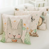 Мультяшный милый детский кролик, подушка, диван, квадратная наволочка, популярно в интернете