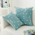 Cross stitch gối bông và vải lanh thêu hiện đại gỗ gụ sofa đệm vườn gió linen lớn pillowcase 60x60