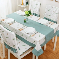 Tối giản hiện đại bàn ăn vải ghế bìa đệm bộ bông và vải lanh nhỏ tươi khăn trải bàn vải nhà ghế bìa phổ trải bàn