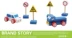 Giao thông của trẻ em dấu hiệu đồ chơi trẻ em của khối xây dựng 3-6 tuổi an toàn dấu hiệu báo hiệu đường bộ chàng trai và cô gái câu đố