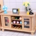 1:12 mô hình thu nhỏ TV tủ đồ nội thất ob11 chơi nhà phụ kiện đồ chơi búp bê nhỏ rối - Chế độ tĩnh