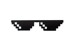 Người đàn ông mới và phụ nữ thời trang cá tính nhỏ hộp khảm mã hóa pixel sunglasses yếu tố thứ hai nạp mosaic kính Kính râm