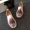 Xã hội thêu chàng trai Bắc Kinh cũ giày vải đậu Hà Lan giày đỏ giày vải nam giày lười màu ma mặt - Plimsolls