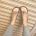 18 Hàn Quốc phiên bản của mùa hè mới trong suốt chéo với màu sắc tương phản dép và dép hoang dã dưới đáy dày giày bãi biển không trượt giày thời trang bitis sandal nữ Dép