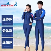 Mùa hè 2019 mới nam và nữ cặp đôi đồ bơi chống nắng nữ dài phù hợp với quần legging dài bảo thủ công viên nước - Vài đồ bơi
