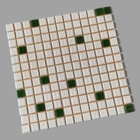 285 белый глубокий зеленый 20