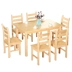 Dinette kết hợp bàn ăn gỗ rắn nhà nhỏ căn hộ đơn giản hiện đại hình chữ nhật bàn gỗ nhỏ ăn bàn thông - Bàn Bàn