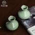 Đồ gốm tự nhiên, lò nung, lò nung, bình hoa nhỏ, bàn trà hoa gốm sứ Nhật Bản, bộ ấm trà Kung Fu, trà đạo, thiền - Trà sứ Trà sứ