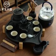 Tự nhiên sinh ra gốm đen để chạy bộ trà Kung Fu kiểu ấm trà gia đình đơn giản kiểu Nhật - Trà sứ