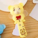 Милый портативный маленький мультяшный вентилятор для школьников, с медвежатами, начальная и средняя школа