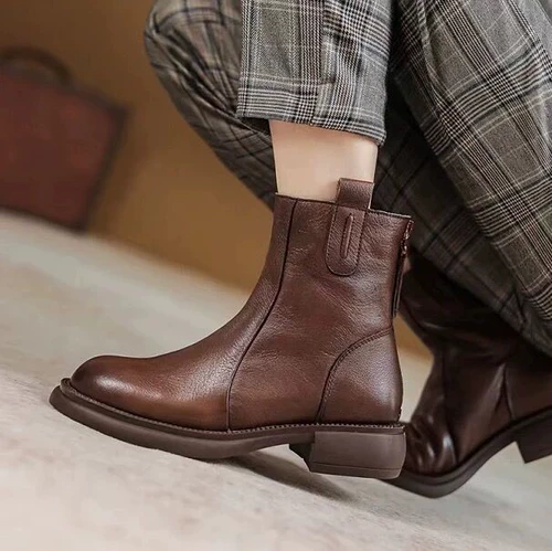 Martens, демисезонные ботинки, сапоги, челси, из натуральной кожи