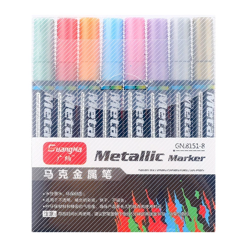 Металлические цветные карандаши с аксессуарами, металлический фотоальбом, маркер, цифровая ручка, «сделай сам», граффити, 15 цветов