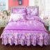 Hàn Quốc phiên bản của giường bông váy loại bông bốn mảnh bông giường trải giường đơn giản quilt cover 1.5 1.8x2 m giường gạo sản phẩm