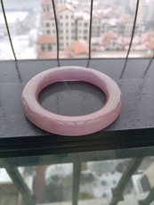 Украшения на руку 翡翠处理紫罗兰色冰糯种石英岩玉手镯玉镯圆条玉石镯子57-58mm