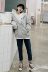 2018 mới của Hàn Quốc phiên bản của lỏng siêu lửa áo len của phụ nữ gió lười cộng với nhung dây kéo cardigan trùm đầu áo khoác mùa thu và mùa đông sinh viên