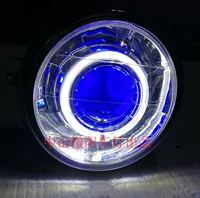 Thích hợp Gươm EN125 xe máy inch vòng đèn 7 Q5 lắp ráp ống kính đèn xenon thích ứng thiên thần đôi mắt đôi mắt ma quỷ đèn pha siêu sáng cho airblade 125