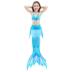 Nàng tiên cá Đuôi Con gái Quần áo 8-10-12 Năm Công chúa Cổ Mermaid Áo tắm Đặt Cô gái Hàn Quốc Đồ bơi 9 Đồ bơi trẻ em